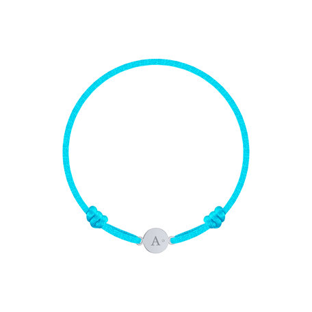 Children's diamond bracelet Circle Letter A