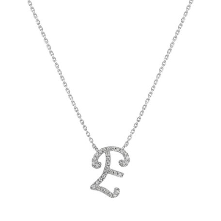 Diamond necklace Curly Glitter E