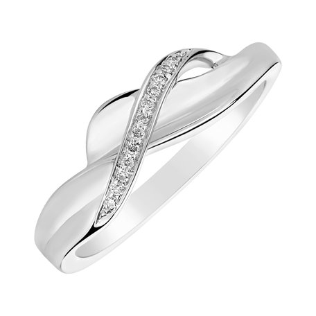 Diamond ring Twisted Elegance