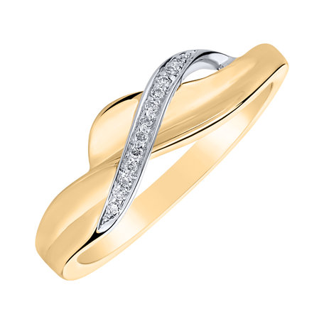 Diamond ring Twisted Elegance