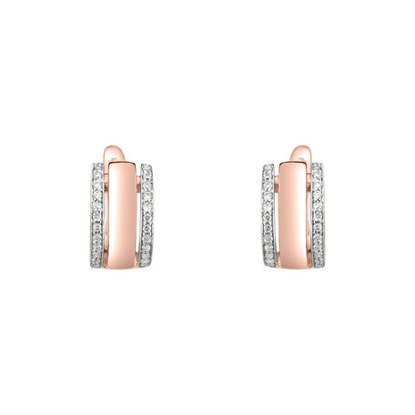 Diamond earrings Amazing Symetry