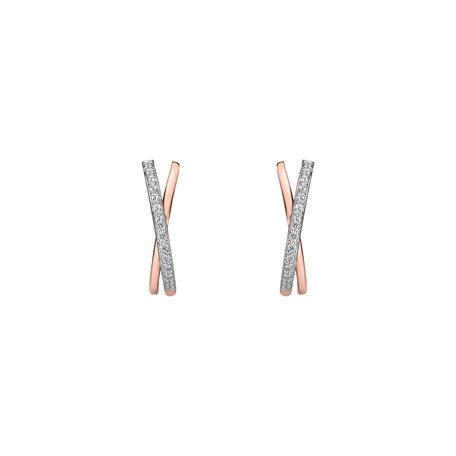 Diamond earrings Radiant Impulse