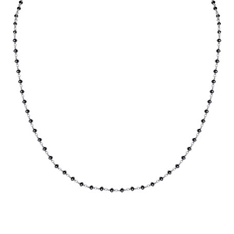 Necklace with black diamonds Dark Melody