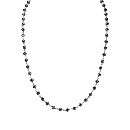 Necklace with black diamonds Dark Melody