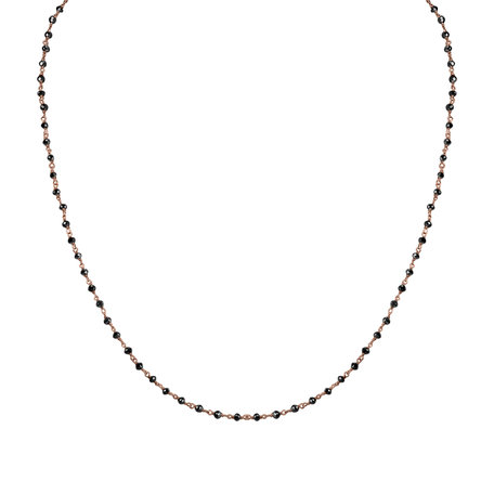 Necklace with black diamonds Dark Melody