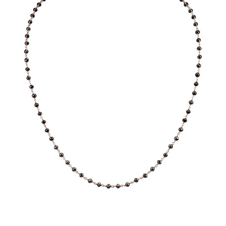 Necklace with black diamonds Dark Melody