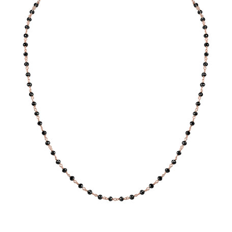 Necklace with black diamonds Dark Melody