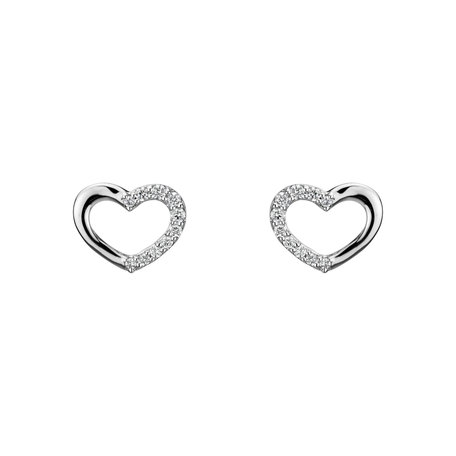 Diamond earrings Shiny Hearts