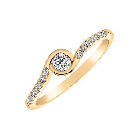 Diamond ring Love Twist