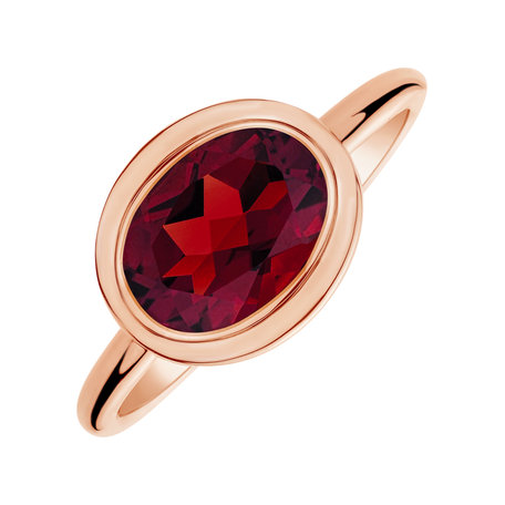 Ring with Rhodolite Bonbon