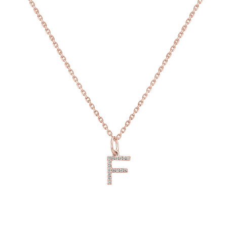 Diamond pendant Line Glitter  F