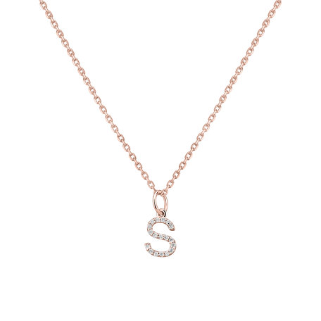 Diamond pendant Line Glitter  S