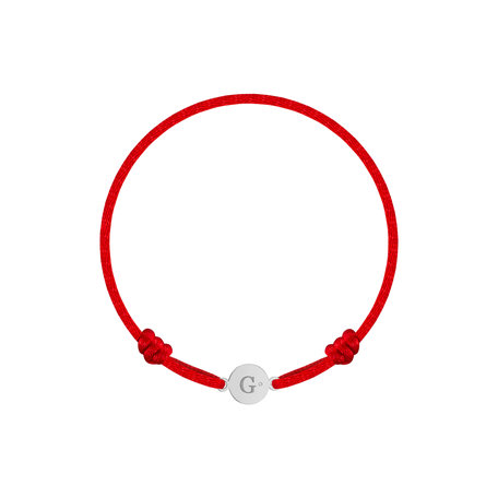 Children's diamond bracelet Circle Letter G