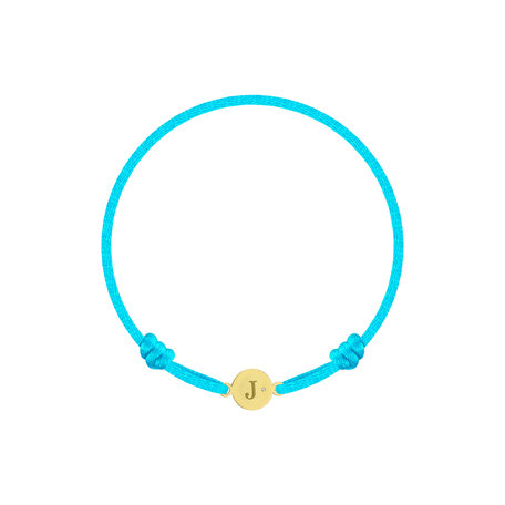 Children's diamond bracelet Circle Letter J