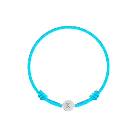 Children's diamond bracelet Circle Letter K