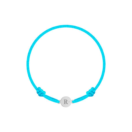 Children's diamond bracelet Circle Letter R