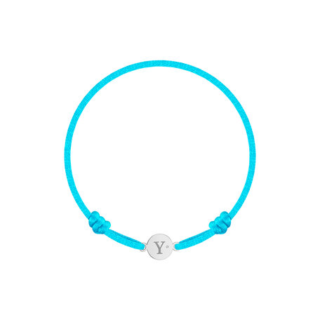 Children's diamond bracelet Circle Letter Y