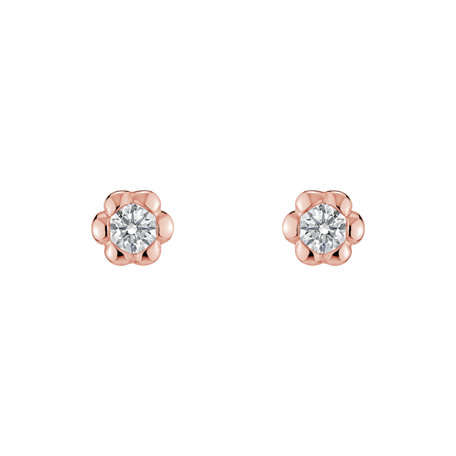 Diamond earrings Blooming Love