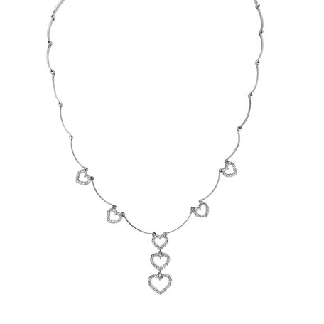 Diamond necklace Heart Melody