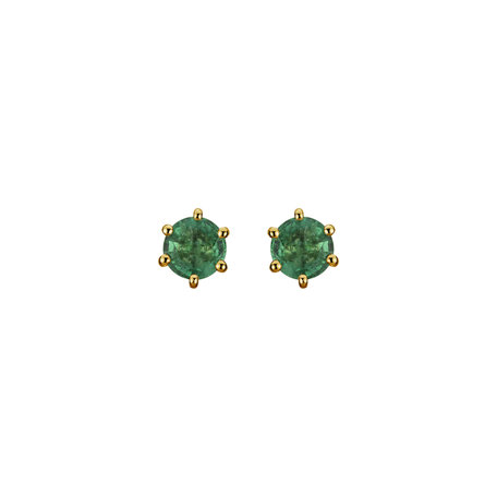 Earrings with Emerald Vesper Romance