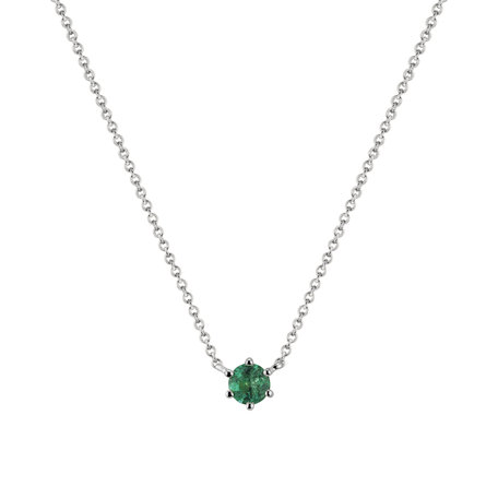 Necklace with Emerald Essential Drop