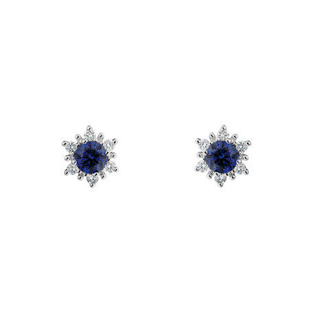 Diamond earrings with Tanzanite Fancy Fairytale