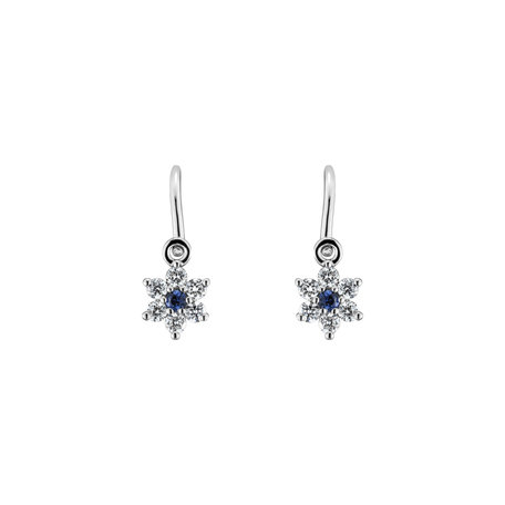 Diamond earrings with Sapphire Early Sparks