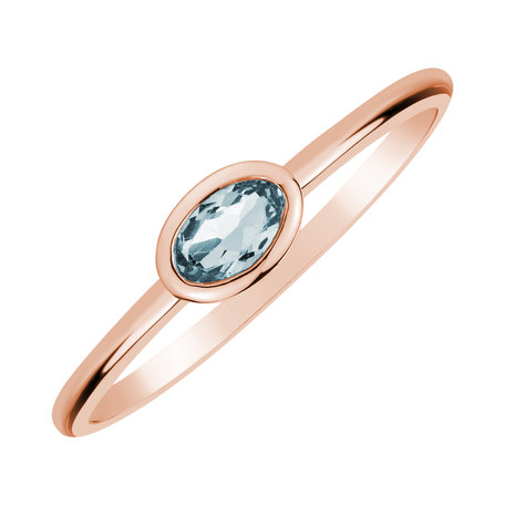 Ring with Topaz Sky Space Bonbon