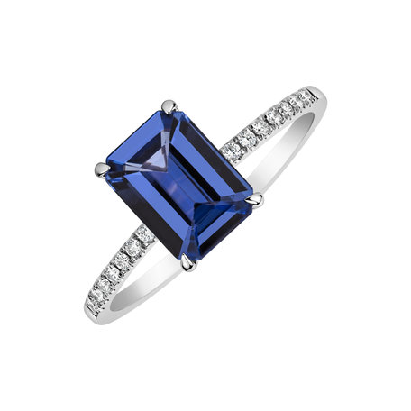 Diamond ring with Tanzanite Perfect Promise
