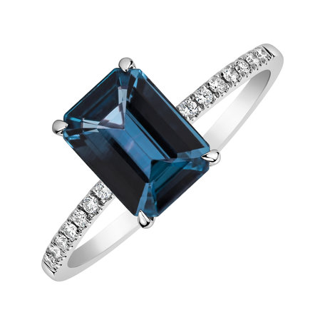 Diamond ring with Topaz London Perfect Promise