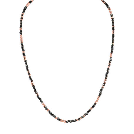 Necklace with black diamonds Night Chain