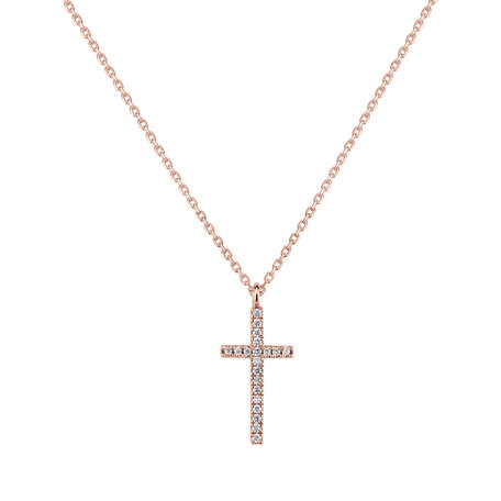 Diamond necklace Shimmering Cross