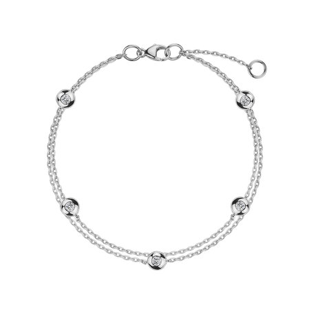 Bracelet with diamonds Five Dots