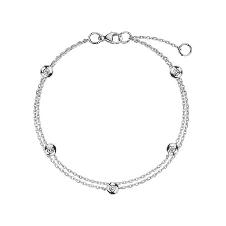 Bracelet with diamonds Five Dots