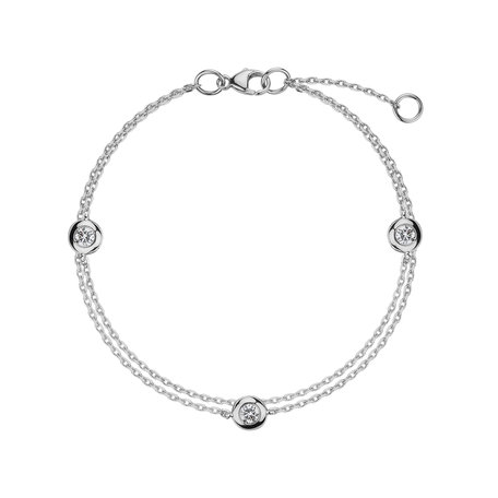 Diamond bracelet Triple Dots