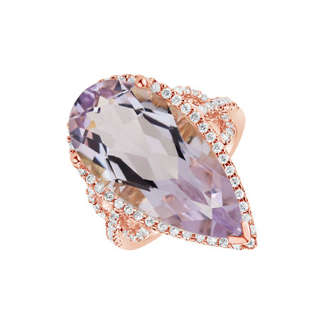 Diamond rings with Amethyst Mandeep