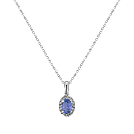 Diamond pendant with Sapphire Princess Essence