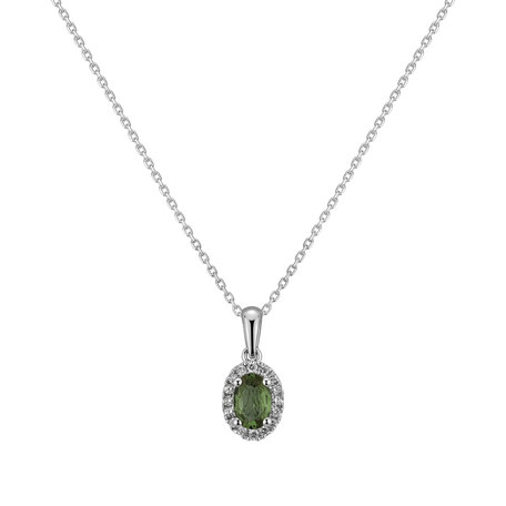 Diamond pendant with Sapphire Princess Essence