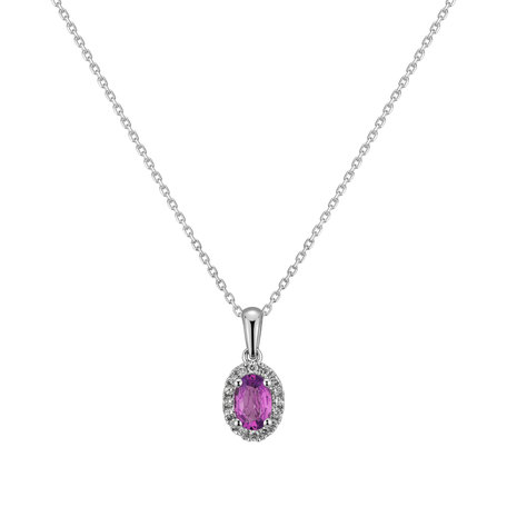 Diamond pendant with Sapphire Princess Essence