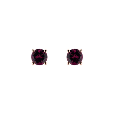 Earrings with Rhodolite Virginia Sparkle