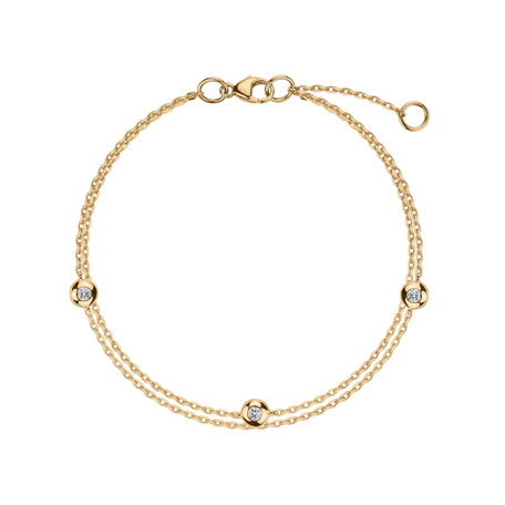 Bracelet with diamonds Triple Dots