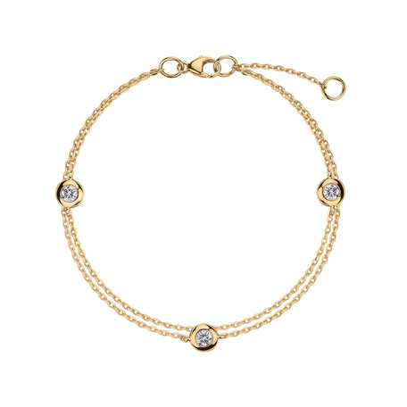 Bracelet with diamonds Triple Dots