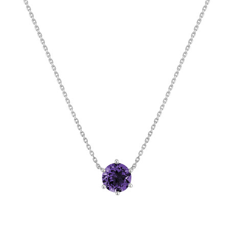 Necklace with Amethyst Essential Drop