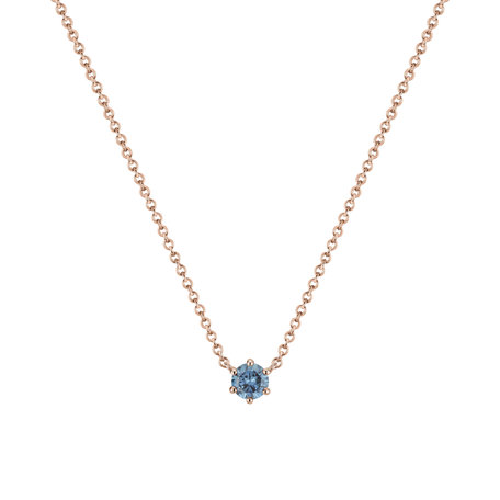 Necklace with blue diamonds Essential Drop