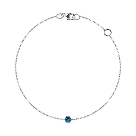 Bracelet with blue diamonds Starlit Symphony