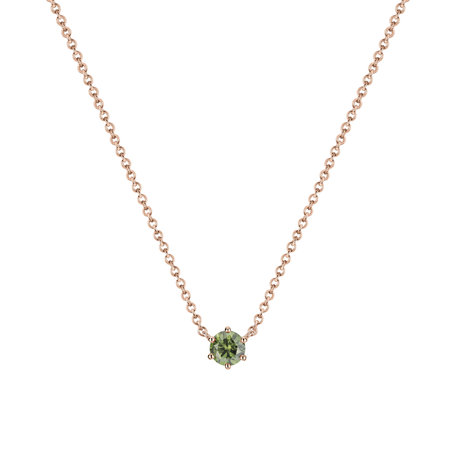 Necklace with green diamonds Essential Drop