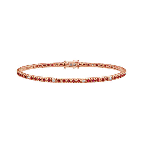 Diamond bracelet with Ruby Ralana