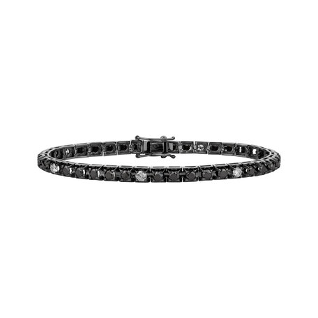 Bracelet with black and white diamonds Ralana