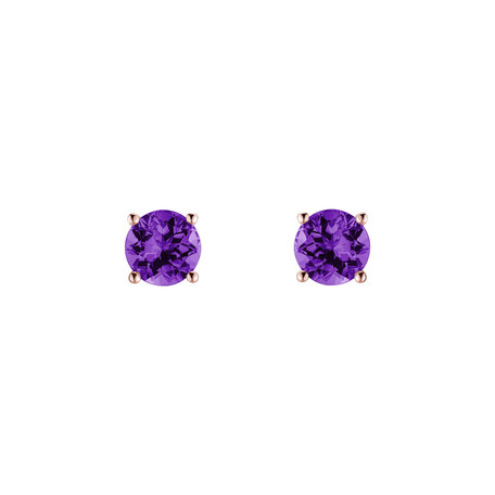 Earrings with Amethyst Virginia Love