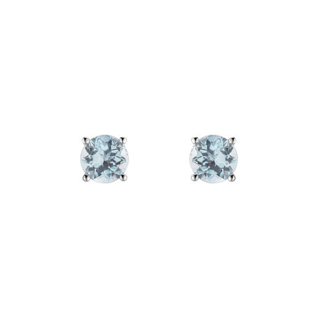 Earrings with Aquamarine Virginia Sparkle